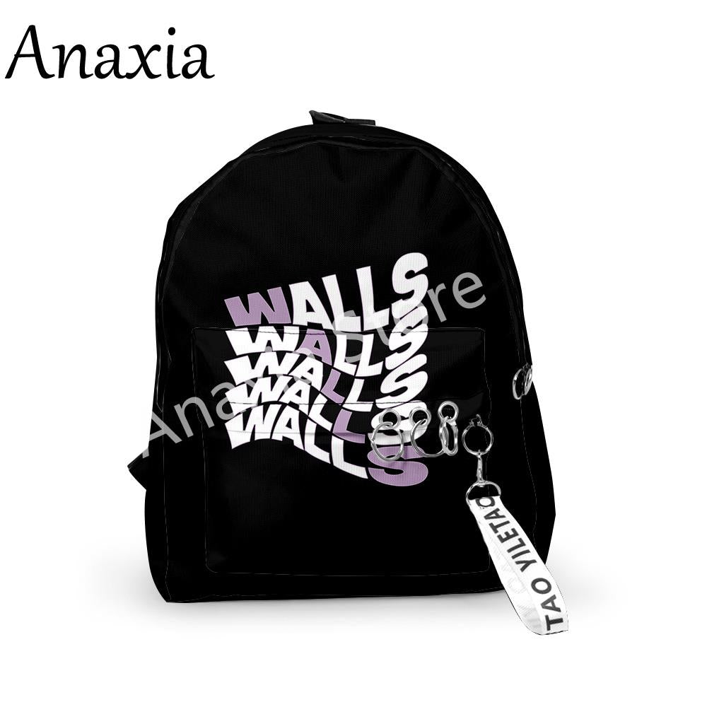 Creative Popular Backpacks Boys/Girls pupil School Bags 3D Print Keychains Oxford Waterproof Funny Cute Small Backpacks
