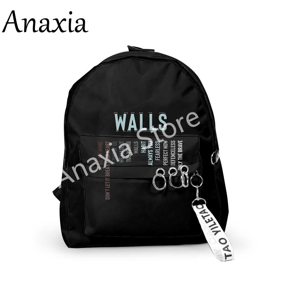 Creative Popular Backpacks Boys/Girls pupil School Bags 3D Print Keychains Oxford Waterproof Funny Cute Small Backpacks