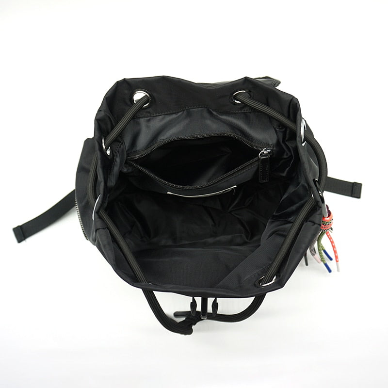 Fashion Brand Tassel Women's Backpack Nylon Waterproof Travel Female Backpacks Casual Large Capacity Flap School Backpack Bolsos