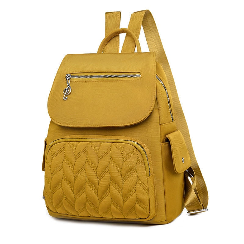 Waterproof Backpack for Women Bags Female School Bags Fashion Ladies Girls Travel Backpack Solid Color Women Shoulder Backpacks