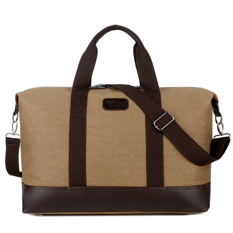 1pc/2pc Travel Bags Large Capacity Handbags Luggage Canvas Bag Cut-proof Overnight Travel Shoulder Bags briefcase Dropshipping