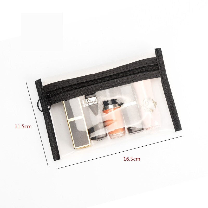 Transparent Waterproof PVC Makeup Pouch Fashion New Clear Cosmetic Bag Women Makeup Organizer Toiletry Bag Travel Cosmetics Bag
