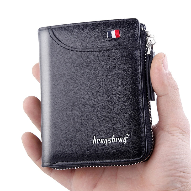 wallet for men short Casual carteras Short Wallets PU Leather Male billetera hombre luxury small Zipper coins bag cartera hombr