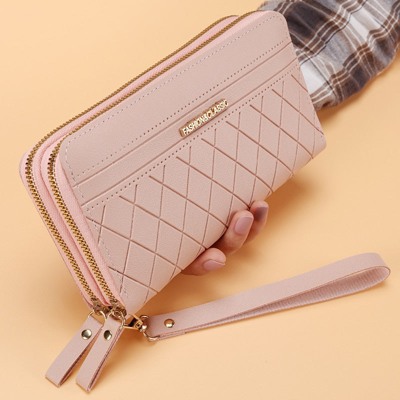 Long Women's Wallet Female Purses Tassel Coin Purse Card Holder Wallets Female Pu Leather Clutch Money Bag Pu Leather Wallet