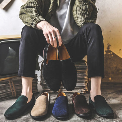 Men Casual Shoes Comfortable fahsion Luxury Brand High Quality suede Leather mens Loafers Summer Shoes  Zapatos Hombre