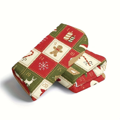 1pc Vintage Christmas Print Blanket, Flannel Blanket, Soft Warm Throw Blanket Nap Blanket For Couch Sofa Office Bed Camping Travel, Multi-purpose Gift Blanket For All Season