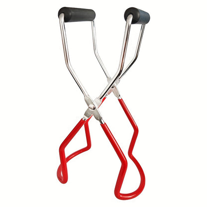 1pc Stainless Steel Canning Jar Lifter, Safe And Efficient Canning Tongs, Wide‑Mouth Clip With Grip Handle, For Easy Handling And Secure Grip, For Hot Jars Are Removed From Boiling Water Or Steam, Kitchen Supplies
