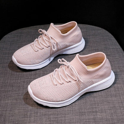 Women Shoes   Fashion Sneakers Spring Autumn Socks Shoes Comfort Female Casual Shoes Women Flats Tenis Feminino White Sneaker
