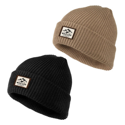 1/2pcs Soft & Breathable Unisex Beanies - Elastic Cuffed Knit Hats with Simple Solid Color Design - Perfect for Women & Men, Couple Patch Style, Basic Skull Cap for Daily Wear