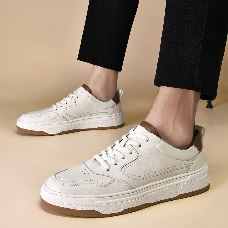 xiangtuibao Luxury Suede Leather Men's Sneakers Denim Lace Up Mens Casual Shoes Outdoor Canvas Shoes Male Handmade Leisure Shoes For Man