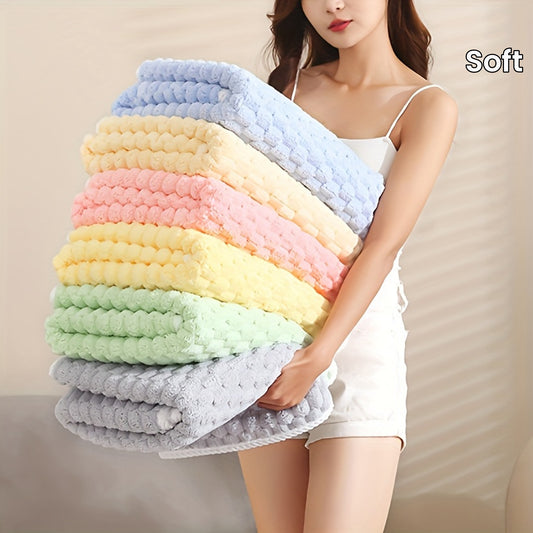 2-Piece -"Quick-Dry" Luxury Microfiber Bath Towels, 2pcs Ultra Absorbent & Soft Waffle Weave, Quick Dry For Spa, Gym, Travel