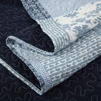 3pcs Luxury Floral Bedspread Set - Soft, Breathable, Comfortable, Elegant Stitching Pattern - Perfect for Bedroom, Dorm Room, and Guest Room