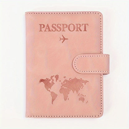 Premium Anti-Theft Travel Passport Wallet - RFID Shielded, Secure & Multifunctional - Durable PU Leather with Card Slots for Safe, Stylish Organization