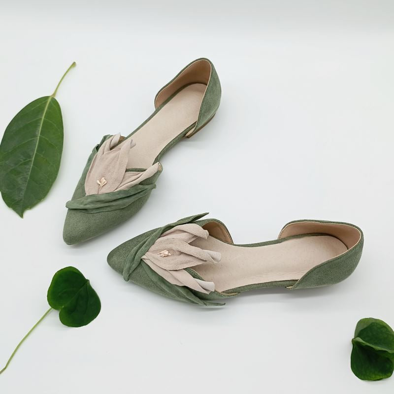 Flower Design Women Fashion Comfortable Soft Jelly Flat Shoes Two Piece Lady Flats Cute Sweet Low Heel Shoes Slip-on Loafers