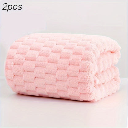 2-Piece -"Quick-Dry" Luxury Microfiber Bath Towels, 2pcs Ultra Absorbent & Soft Waffle Weave, Quick Dry For Spa, Gym, Travel