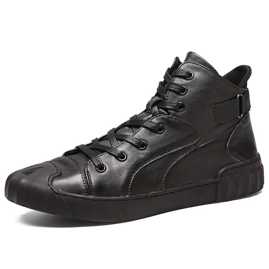Autumn New Casual Shoes Mens Leather Flats Lace-Up Shoes Simple Stylish Male Shoes Large Sizes Oxford Shoes For Men %7395