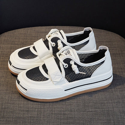 xiangtuibao Summer New Womens Sneakers Mesh Breathable Platform Shoes Fashion Woman Vulcanize Shoes Low Top Mixed Colors Casual Shoes