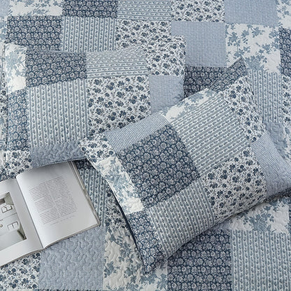 3pcs Luxury Floral Bedspread Set - Soft, Breathable, Comfortable, Elegant Stitching Pattern - Perfect for Bedroom, Dorm Room, and Guest Room