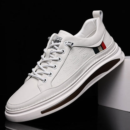 xiangtuibao White Men Leather Sneakers High Quality Luxury Brand Autumn Vulcanized Shoes Sports Jogging Tenis Men Casual Shoes Free Shipping