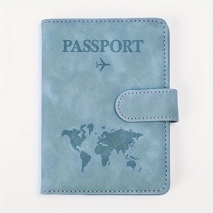 Premium Anti-Theft Travel Passport Wallet - RFID Shielded, Secure & Multifunctional - Durable PU Leather with Card Slots for Safe, Stylish Organization