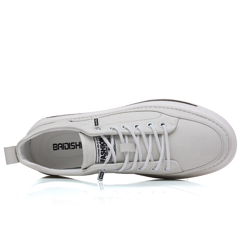 xiangtuibao White Men Leather Sneakers High Quality Luxury Brand Autumn Vulcanized Shoes Sports Jogging Tenis Men Casual Shoes Free Shipping