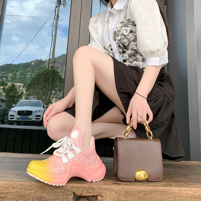 Summer Shoes Women  Brand Design Bling Sequined Women's Casual Shoes Fashion Female Chunky Sneakers Stylish Sport Shoes