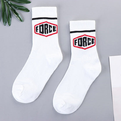 xiangtuibao Trends high quality fashion socks Man Women's sports Cotton basketball pattern happy  sales digital Pair socks