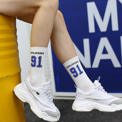 xiangtuibao Trends high quality fashion socks Man Women's sports Cotton basketball pattern happy  sales digital Pair socks