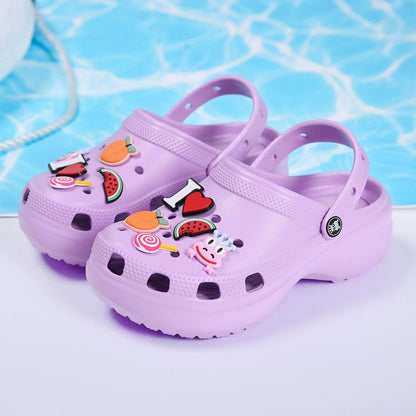 Summer Women Slippers Clogs Beach Sandals Girls Mules Wedge Casual Garden Shoes Antiskid Home Platform Flip Flops For Women