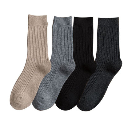 xiangtuibao Wool Socks Women Winter Warm 7 Pairs Pack 2022 New High Quality Harajuku Solid  Gifts Socks Stripe Casual Calcetines korea Sox H