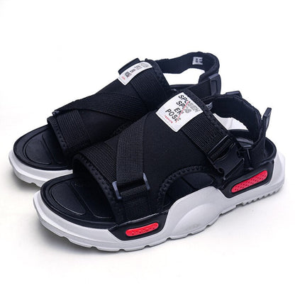 New Fashion Men Slippers Designer Slides Summer Beach Sandals Comfortable Non-slip Water Shoes Open Toe Sandal Side 39-45