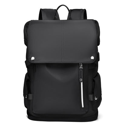 2025 Men's backpack Fashion trend Personalized computer backpack Large capacity USB port Korean version Student backpack