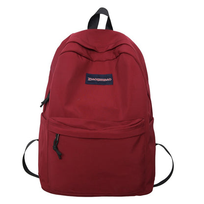 2025 Backpack Men's and Women's Trend Fashion Student Computer Backpack Korean Version Simple Versatile College Style Leisure Travel Backpack