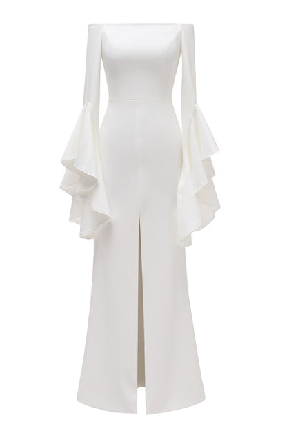 2025 Korean light wedding dress  satin go out certificate registration travel photography welcome evening dress small white dress spring