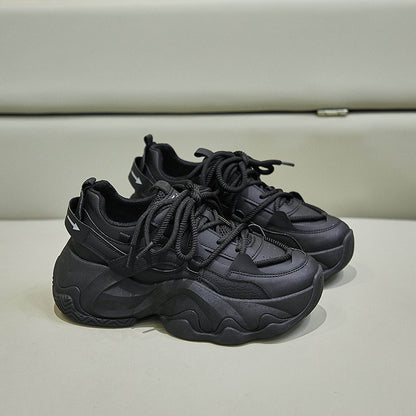 2025  ins Korean version of the new dad shoes for women  spring student sports running shoes casual thick sole height increase FB3306