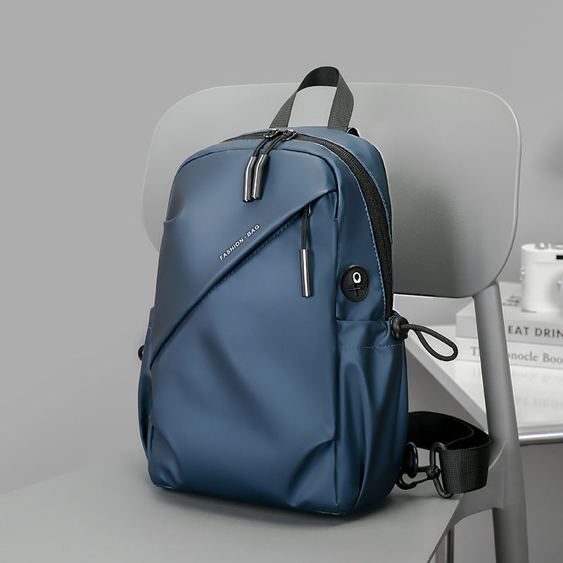 2025 popular New Simple Versatile Messenger Bag Men's Travel Light Bag Shoulder Backpack Men's Multifunctional Portable Breast Bag