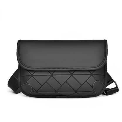 2025 New street trend messenger bag men's high-end diamond shoulder bag large capacity personalized fashion breast bag wholesale