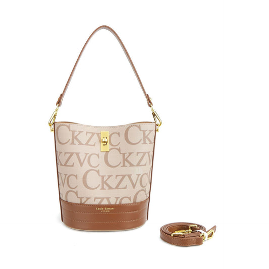 2025 Bucket bag women's autumn fashion printed handbag high sense large capacity messenger bag to work commuter bag wholesale