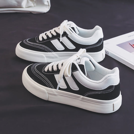 2025  ins tide Korean version of canvas shoes women  spring new student running casual shoes board shoes Internet celebrity street shooting H988