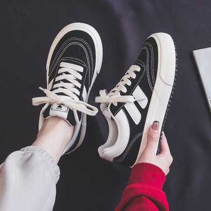 2025  ins tide Korean version of canvas shoes women  spring new student running casual shoes board shoes Internet celebrity street shooting H988