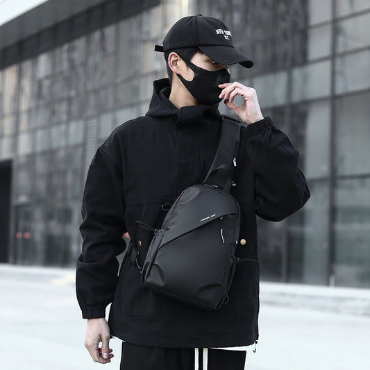2025 popular New Simple Versatile Messenger Bag Men's Travel Light Bag Shoulder Backpack Men's Multifunctional Portable Breast Bag