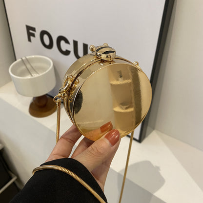 XIANGTUIBAO Personalized Mini Acrylic round Cake Small Bag Female Girly and Fashion Minority All-Match Crossbody Accessories Cosmetic Bag