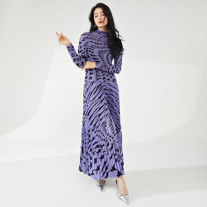 2025 Shenzhen Nanyou high-end women's clothing suit spring and summer new temperament printing fashion versatile T-shirt two-piece set