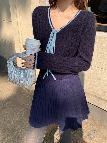 2025 popular winter new temperament versatile Australian wool bottoming shirt long-sleeved knitted sweater women's top 25198