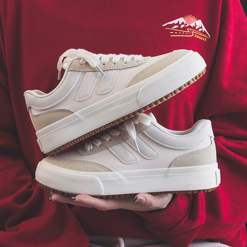 2025  ins tide Korean version of canvas shoes women  spring new student running casual shoes board shoes Internet celebrity street shooting H988