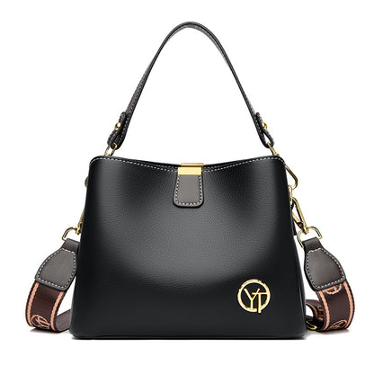 2025 New stylish and simple bucket bag popular autumn classic large-capacity women's messenger bag, high-end trendy bag