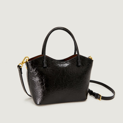 2025 Bag autumn women's popular new simple and fashionable handbag versatile glossy high-end women's bag niche messenger bag
