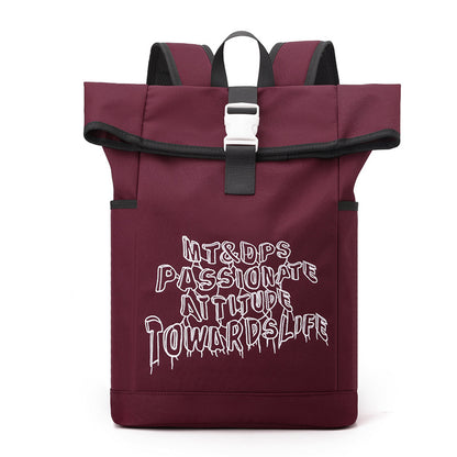 2025 Backpack Male College Student Sports Trend Student School Bag Computer Bag Couple Large Capacity Lightweight Trend Backpack