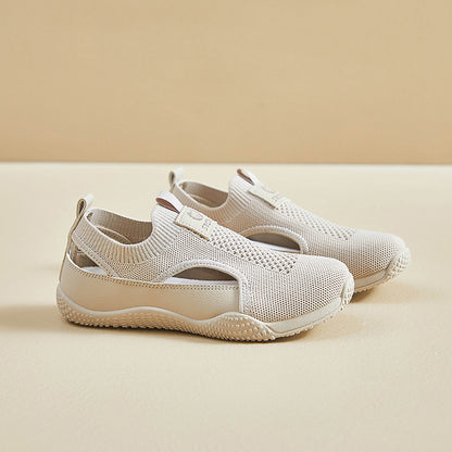 2025  ins Korean version of flying woven shoes  summer new student sports shoes mesh breathable fitness running casual K1506