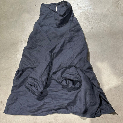 2025    23/8/Fleeting years/Early autumn literary and retro linen bag buckle high neck shoulder cover cover base outer wear